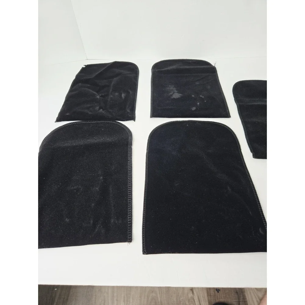 Joan‎ Rivers Classic Collection black velvet jewlery pouch lot of 5 6